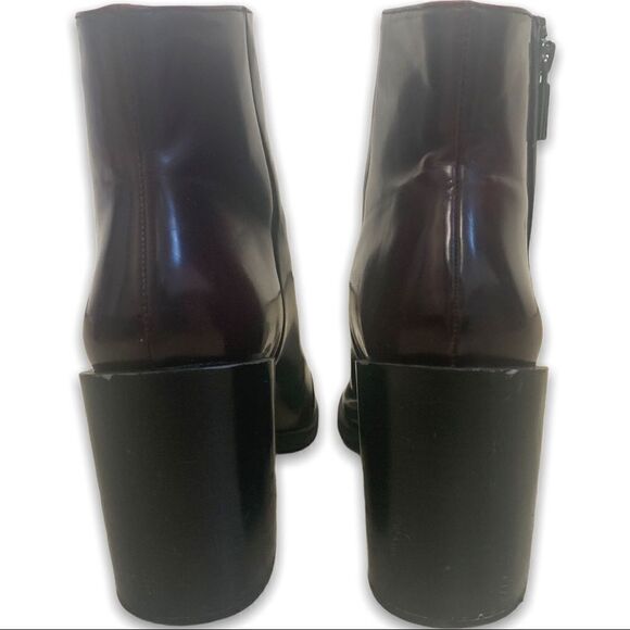 Zara Trafaluc Limited Red Oxblood Booties - Picture 5 of 6